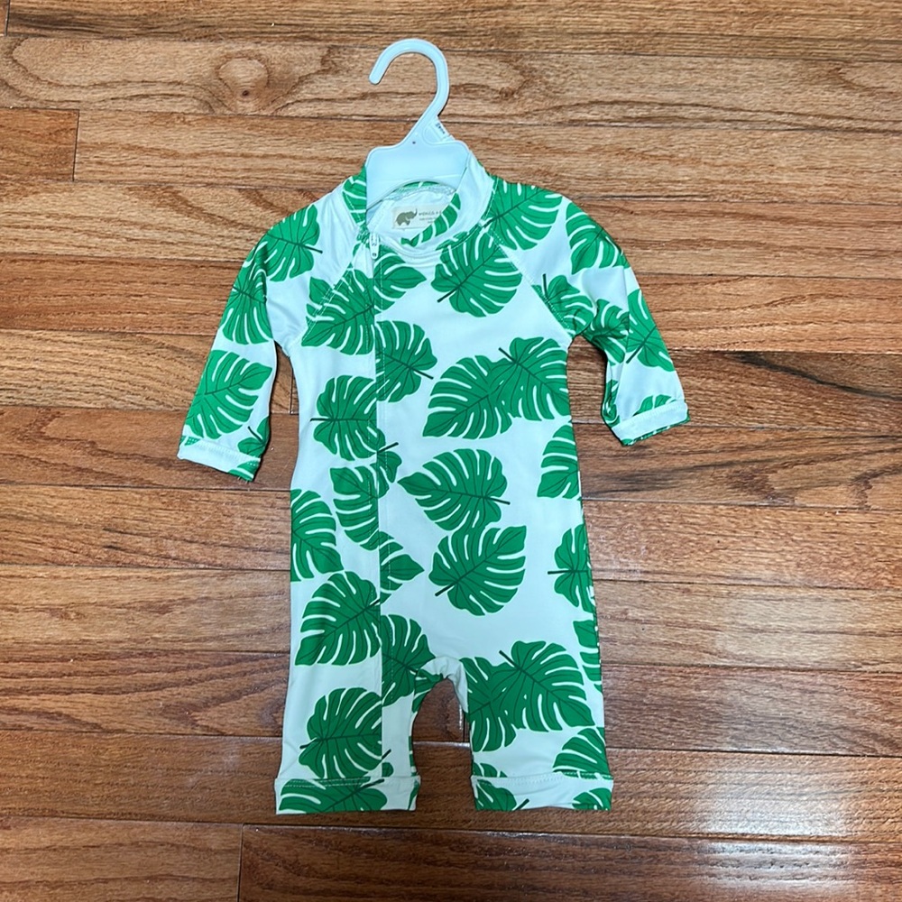 Monstera swim suit